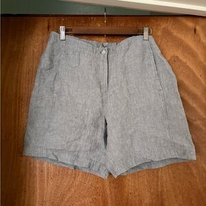 J. Jill Pewter Linen Shorts
